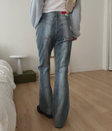 ラインブラッシュデニムパンツ / no.344 Line Brush Denim Pants
