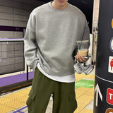 リウコンビネーションオーバーフィットスウェットシャツ