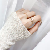 ロイヤルパールリングセット / Royal Pearl Ring Set (2 color)