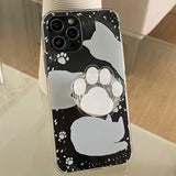 シャドーキャットホワイトアクリルスマートグリップ