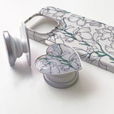 ホワイトデルフィニウム iPhoneケース/White Delphinium (iPhone) Matt Hard Case