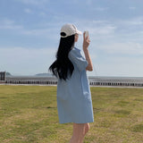 [Bellide made/Short, Long] Candy Short-Sleeved Shirt Dress