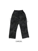 (UNISEX) ダメージカーゴストリングカーゴパンツ