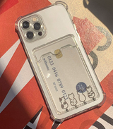 Cat-tailed card storage phone case