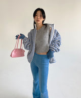 ストライプフリース/Striped Fleece [ Gray ]