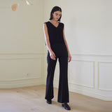 ブーツカットスラックス/BOOTCUT SLACKS (BLACK)