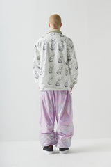 BEARRABBIT カラーフリースシャツ / BSR2223FWJK106 BEARRABBIT COLLAR FLEECE SHIRT WHITE