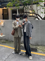 フレンチ3ボタンセットアップパンツ