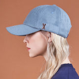Stud Logo Wool Over Fit Ball Cap Blue