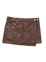 Pigment Vintage Vegan Leather SKIRT (BR)