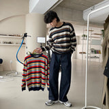 カラフルストライプニットウェア/OWN Colorful Striped Knitwear (2 colors)