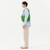 Round Flap Crossbody Bag (Green)
