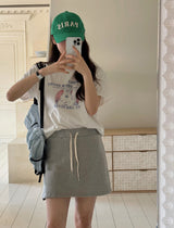 ベアプリント半袖Tシャツ (3color)
