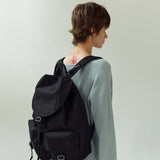 [After Pray Edition] 2-Pocket Cotton Cargo Rucksack (Black&Nickel)