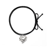 Big Melting Heart String Necklace