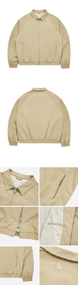[24SS] シンボルロゴリベットコットンブルゾンジャケット BEIGE
