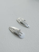 matt hair snaps - cloud (2pcs)