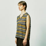ハバナビーチニットベスト / havana beach knit vest yellow