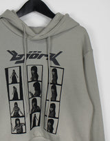 フォトクロップフードTシャツ/Photo Crop Hooded T-shirt (2color)