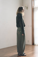SOLAR PIGMENT BALLOON SWEAT PANTS (Khaki) / ソーラーピグメントバルーンスウェットパンツ