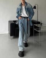 MONTH Brush Denim Shirt Jacket