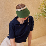 Organic band paper sun visor White