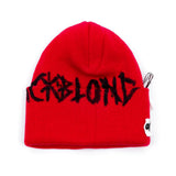 BBD Graffiti Logo Patch Beanie (Red) (4643663020150)