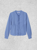 pintuck string shirt