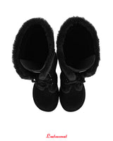 [MADE] Winter Angel Fur Boots (Dark Black)