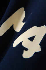 "LND MàP" フロッキング スウェットシャツ / LND MàP Flocking Sweatshirt T72 Navy