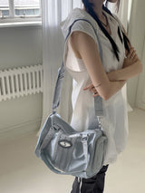 [S SIZE] Risen Sporty Cross Big Boston Bag