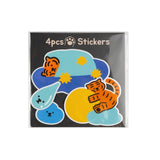 CLOUD TIGER 4PCS STICKERS (6538525999222)