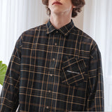 レイラクラシーチェックシャツ / Layla everlasting love Herringbone classy green check shirt S41 (6550286237814)