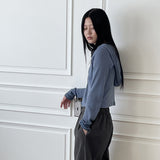 フロップ フード リブ 2ボタン カーディガン/flop hood ribbed two-button cardigan