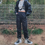 ポリッシュドストリングジョガーパンツ / polished coating string jogger pants (4649644458102)
