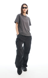  SLOGAN T-SHIRT_CHARCOAL