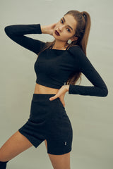 ポイントスリットミニスカート / HIDE Slit Skirt (4606068359286)