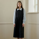 シャーリングスリーブレスドレス / Shirring sleeveless dress