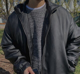 Mr Winter Leather Jacket (2color) (6624077611126)