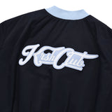 UNI LOGO WAPPEN CROP BLOUSON JACKET [NAVY]