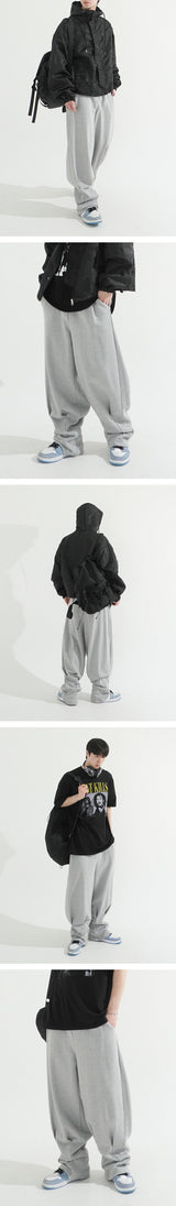 Hem Pintuck Balloon Sweatpants