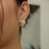 ジャイアントハートイヤリング / giant heart earring