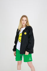 SMILE COACH JACKET (BLACK) (6699088543862)