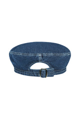 Denim Buckle Beret