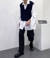 カーリング3タックスラックス/UN718 Curling Three-Tuck Slacks (3 colors)