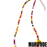スマイルレインボーネックレス / SMILE RAINBOW NECKLACE /  AB6IX 착용