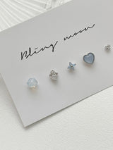 [5 set] winter snowflower piercing set