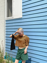 Garni puff stripe T