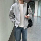 Todd Oversized Fit Composite Paper High-Neck Zip-Up (4color)