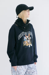 ラッキージャングルクルーネック / BSR2223FWPO067 LUCKY JUNGLE CREWNECK NAVY